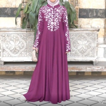 Muslim black abaya islamic clothing for women dubai kaftan robe dress